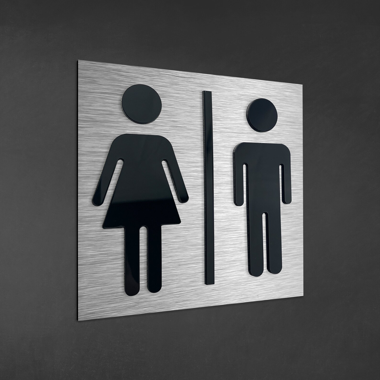 Mens and Womens Restroom Signs All Gender Bathroom Sign Unisex ...
