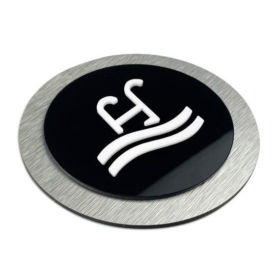 Sign for Swimming Pool Metal Pool Signs Swimming Pool Etsy UK