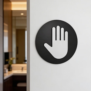 Cartello "Solo personale autorizzato", Cartello per porta "Solo personale", Targa da parete 3D moderna per ufficio, Cartello per area riservata