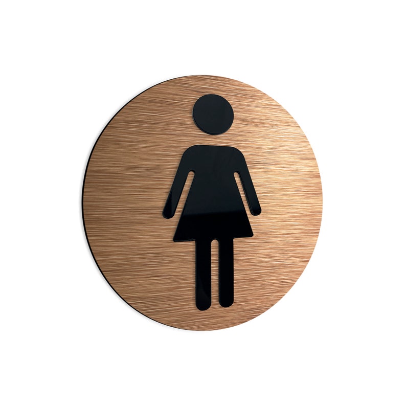 Ladies Toilet Sign Womens Restroom Signs Women's WC - Etsy