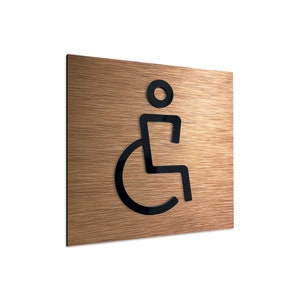 Rectangular Handicapped Sign Handicapped Signs Wheelchair Signage Handicap Bathroom - Etsy