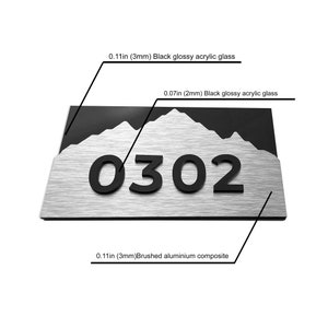Modern Apartment Signage - Number Plate Signs - Hotel Room Signs ...