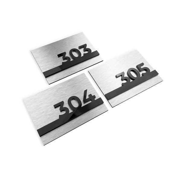 Office Door Numbers - Hotel Room Number Plates - Apartment Signage - Suite Signs