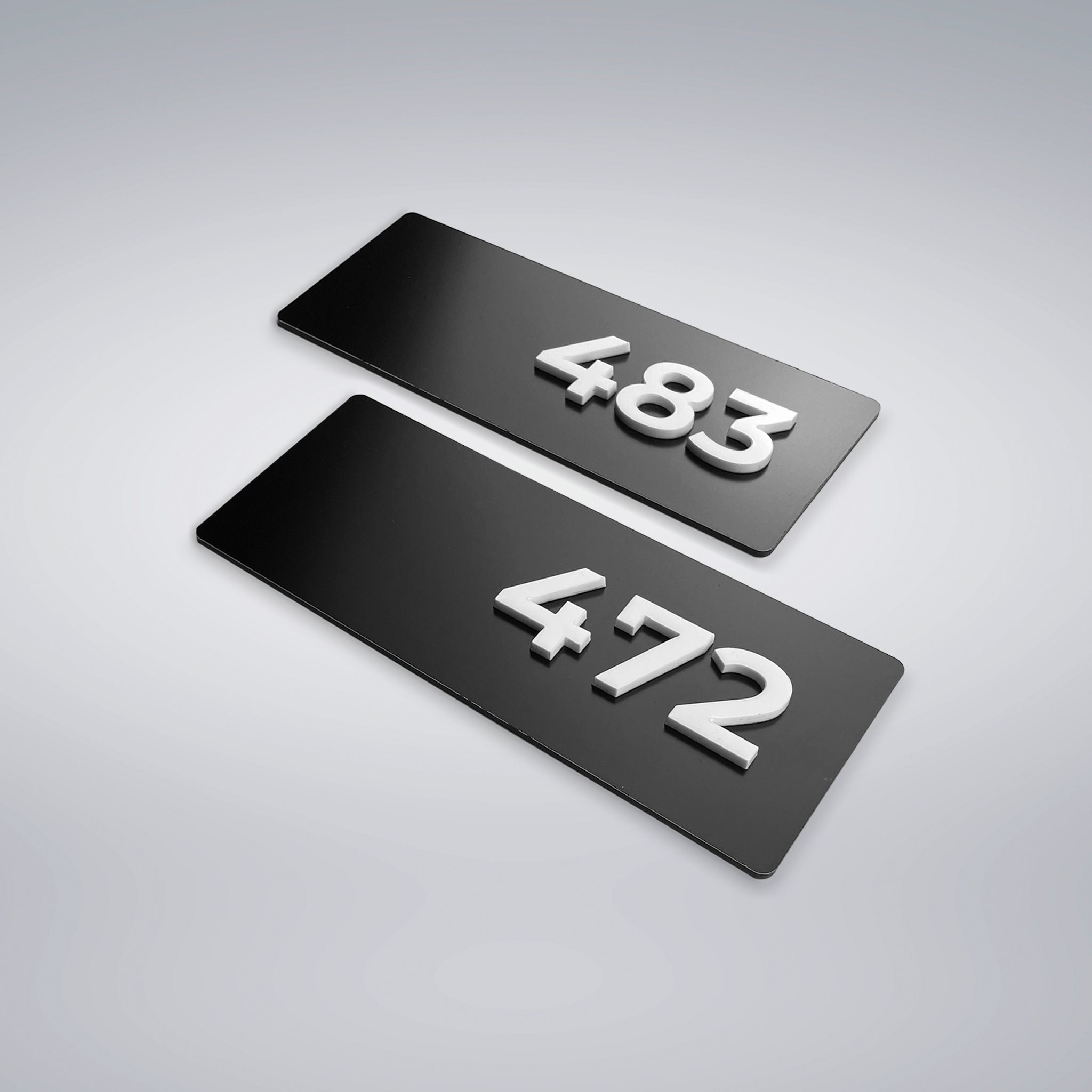 Custom Matte Black Hotel Room Number Signs With Numbers Etsy