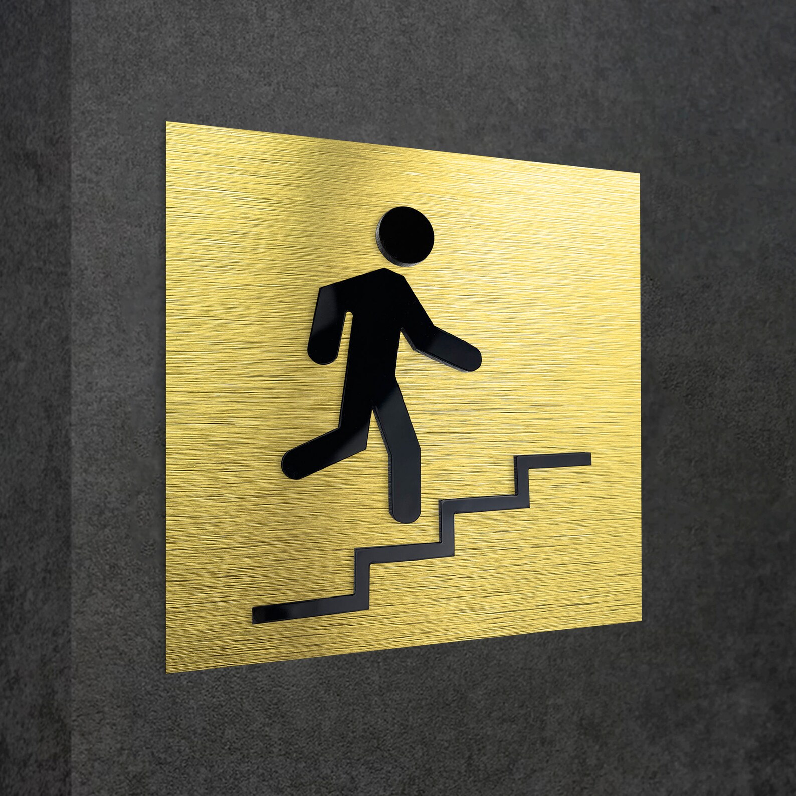 Emergency Exit Stairs Signs Stairs Sign Fire Exit Door Etsy