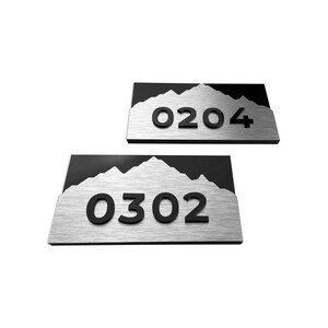 Modern Apartment Signage - Number Plate Signs - Hotel Room Signs ...