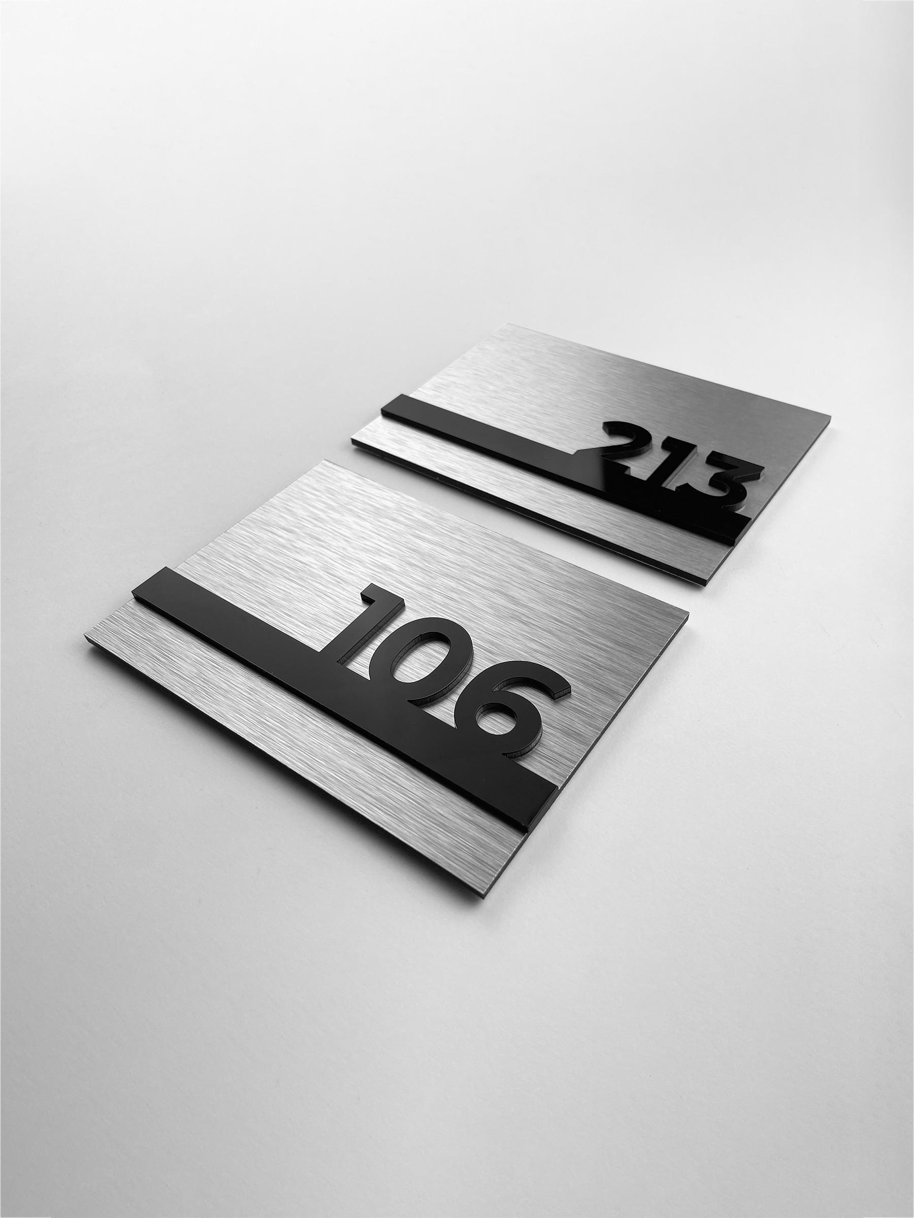 Modern Room Number Sign - Suite Door Signage - Hotel Room Signs - Etsy