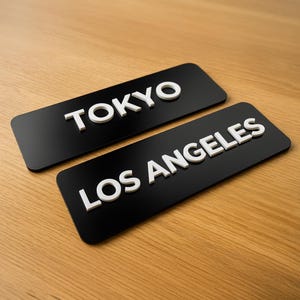 World Clock Sign - Time Zone Custom wall signs - Customized door signage -  Customizable Traveler Clocks sign