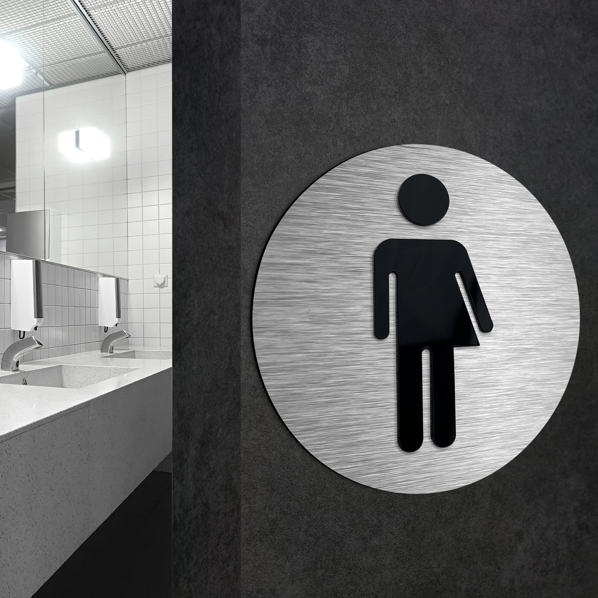 Bathroom Signs Gender Neutral Transgender Restroom Sign - Etsy