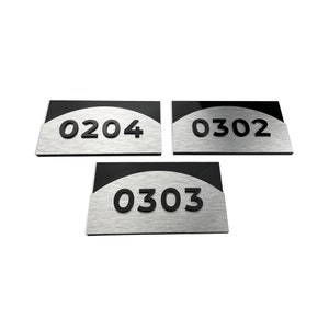 Room Door Signage - Luxury Hotel Signs - Apartment Door Number Plaques ...