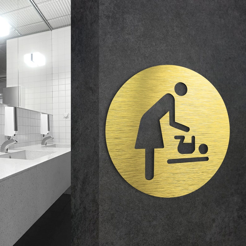 Baby Changing Station Sign Nursery Sign Office Door Sign Etsy