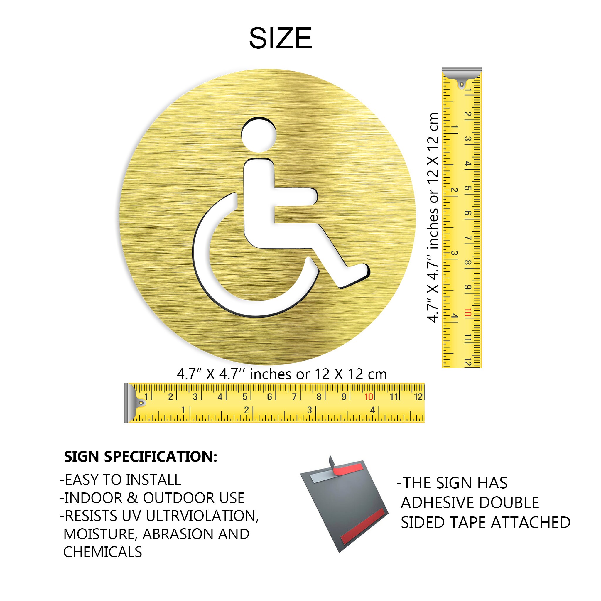 Handicap Bathroom Sign Handicap Sign Wheelchair Sign Etsy
