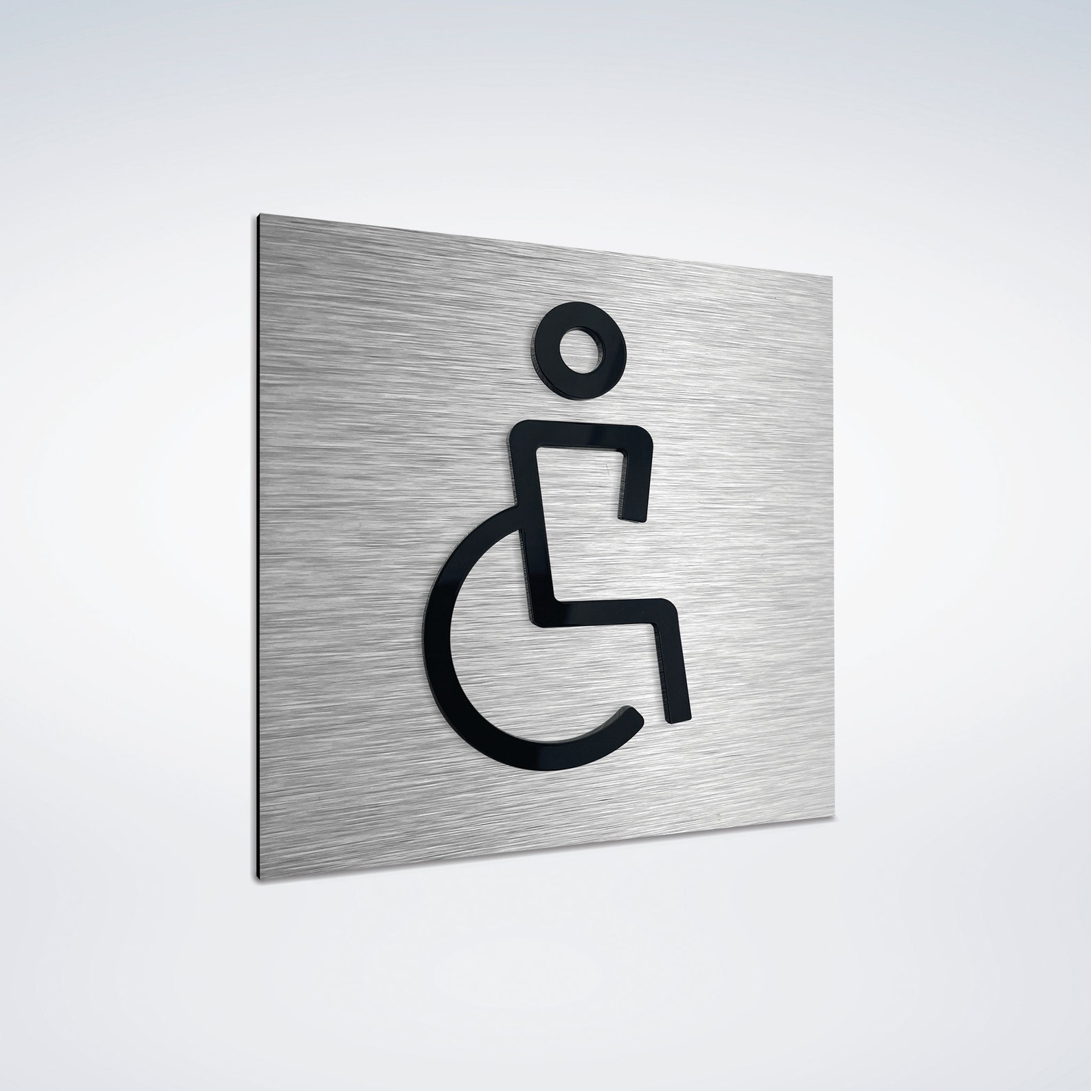 Rectangular Handicapped Sign Handicapped Signs - Wheelchair Signage - Handicap Bathroom Sign ...
