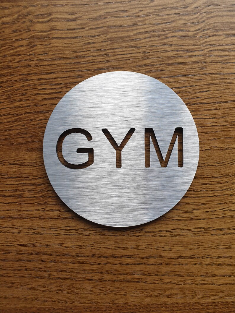 GYM Door Wall Sign Training Room Wall Art Decal Workout Etsy