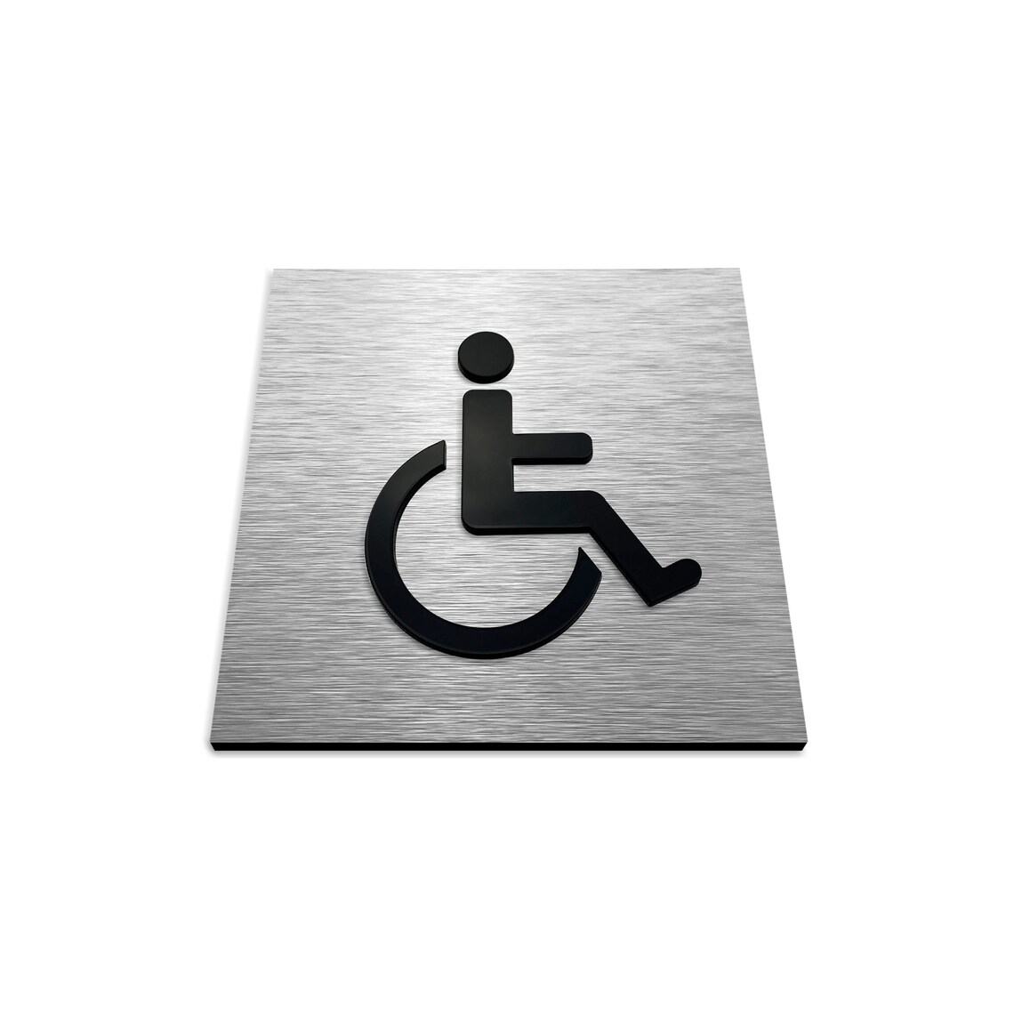 Handicap Bathroom Sign Handicapped Signs Wheelchair Etsy