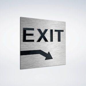 Hotel exit signs - Emergency Sign - Arrow / Bullet Signage - Office Door Plate
