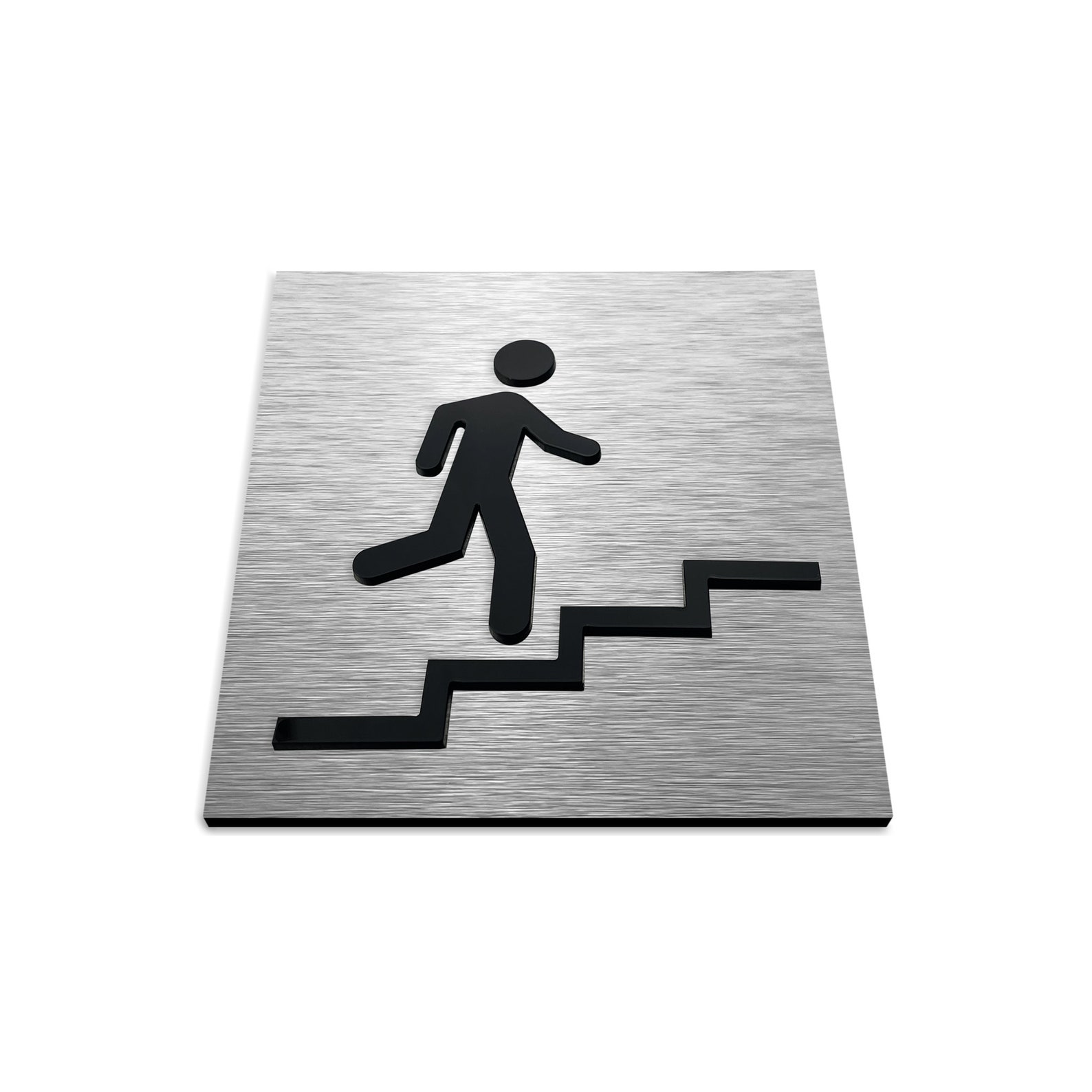 Modern Stair Sign Fire Exit Signage Office Stairwell Signs Etsy