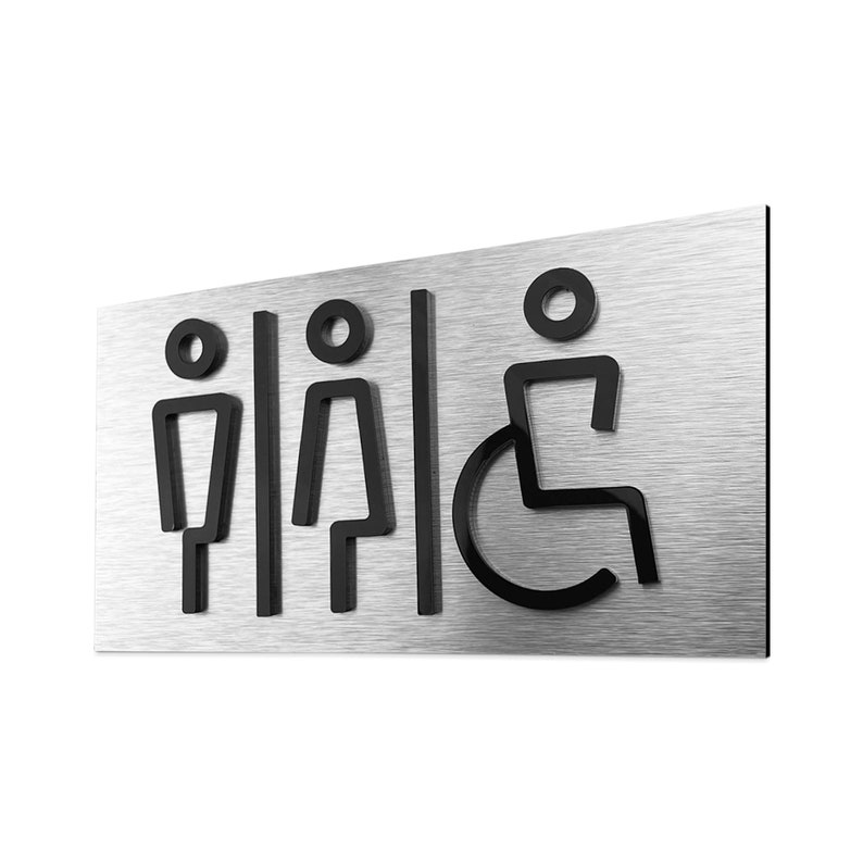 All Gender Restroom Sign Unisex Bathroom Signs Gender Etsy