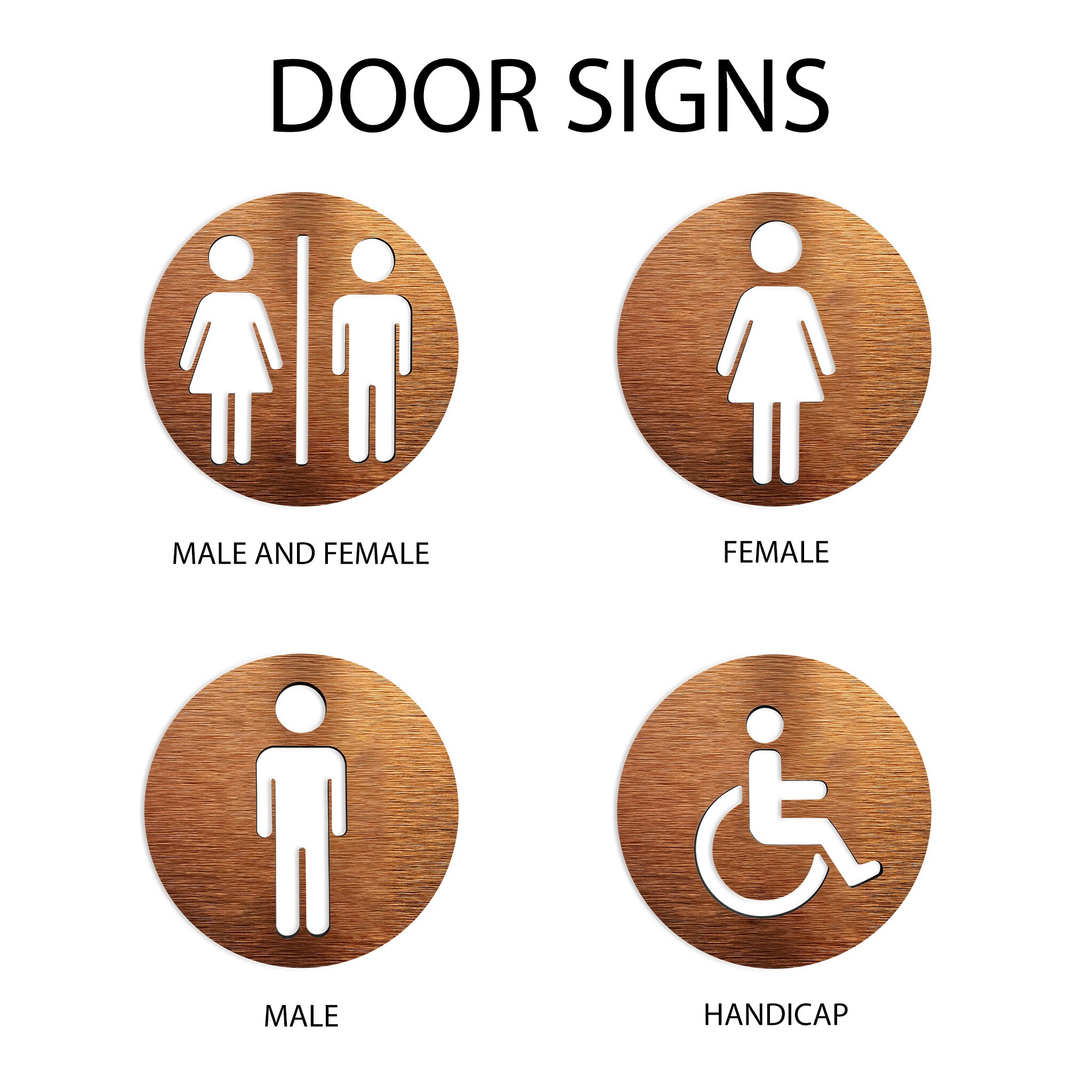 Handicap Bathroom Sign Handicap Sign Wheelchair Sign Etsy