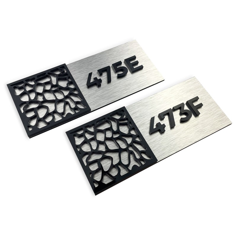 Door Label Room Numbers Signs Metal Number Signage Etsy