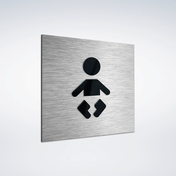 Lactation Room Signage - Baby Changing Station sign - Breast Feeding Signs - Diaper Change Restroom Toilet Plate