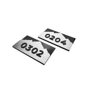 Modern Apartment Signage - Number Plate Signs - Hotel Room Signs ...