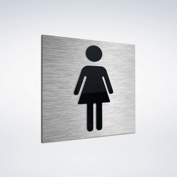 Female Bathroom Sign - Etsy
