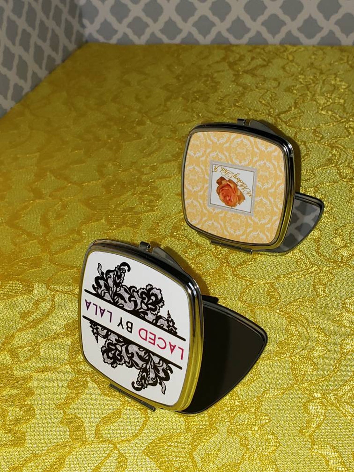 Personalized Compact Mirror Etsy