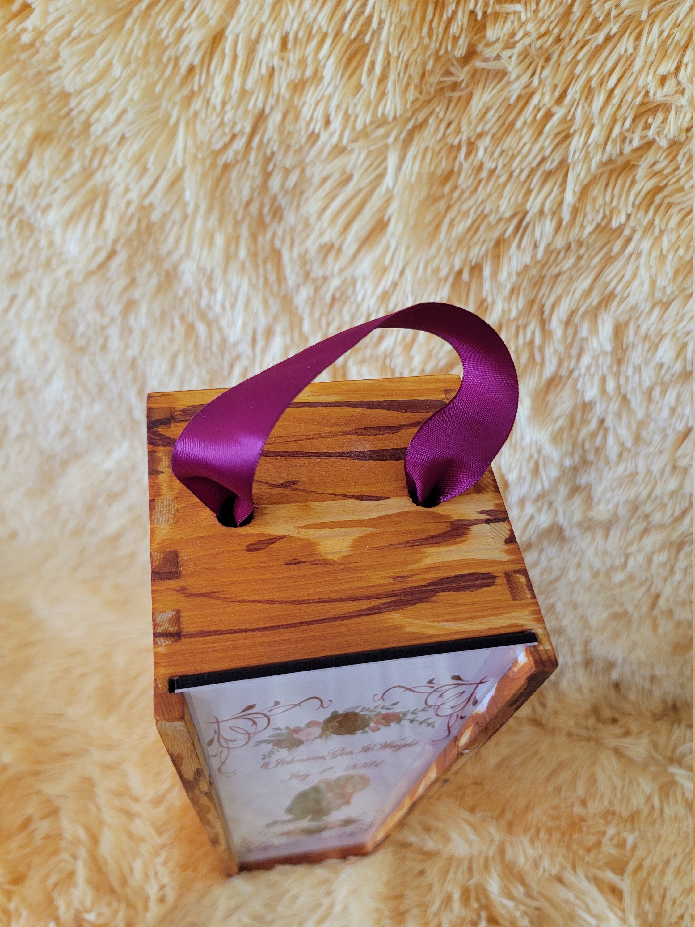 Personalized Wine Box Holder and Wine Holder w/glass sleeves Etsy