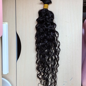 1/2/3 Bundles Lot No Weft Human Hair For Crochet Braids Long Wave Brazilian Remy Hair Bulk 100g/1PCS DHL/Fedex Fast Ship