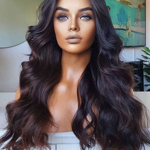 Hightlight Color Lace Front Human Hair Wigs Pre Plucked Brazilian Remy Hair Body Wave Lace Frontal Wig With Baby Hair For Women