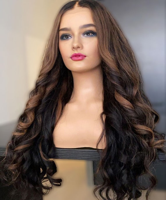 Dark Brown Beauty Lacefront Wig 22-24inches Amazon.com : Avolo Chocolate Brown Lace Front Wig Human Hair  main image 2