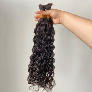 Curly Brasilianische Remy Haar bulk 1/2/3Stk/Lot Nasse und wellige Menschliche Haare Bulk For Braiding No Weft Braids Extensions Bundles