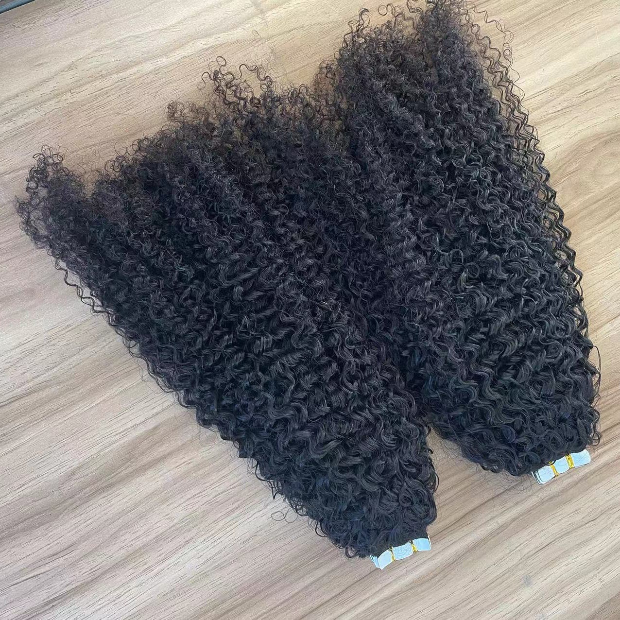Kinky Curly Tape in Human Hair Extensions Brazilian Remy Human Etsy