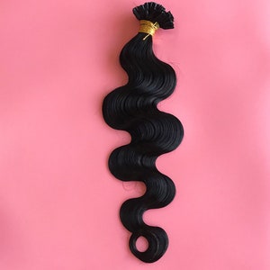 Body Wave Hair U Nail Tip Human Hair Extensions Pre Bonded Tip In Hairs Brazilian Remy Hair Bundles 100 Strands/Pack For Women