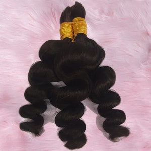 Loose Wave Human Hair Bulk For Braiding Brazilian Remy Human Hair Bulk No Weft Micro Braiding Bulk Hair Bundle 1/2/3pieces/Lot