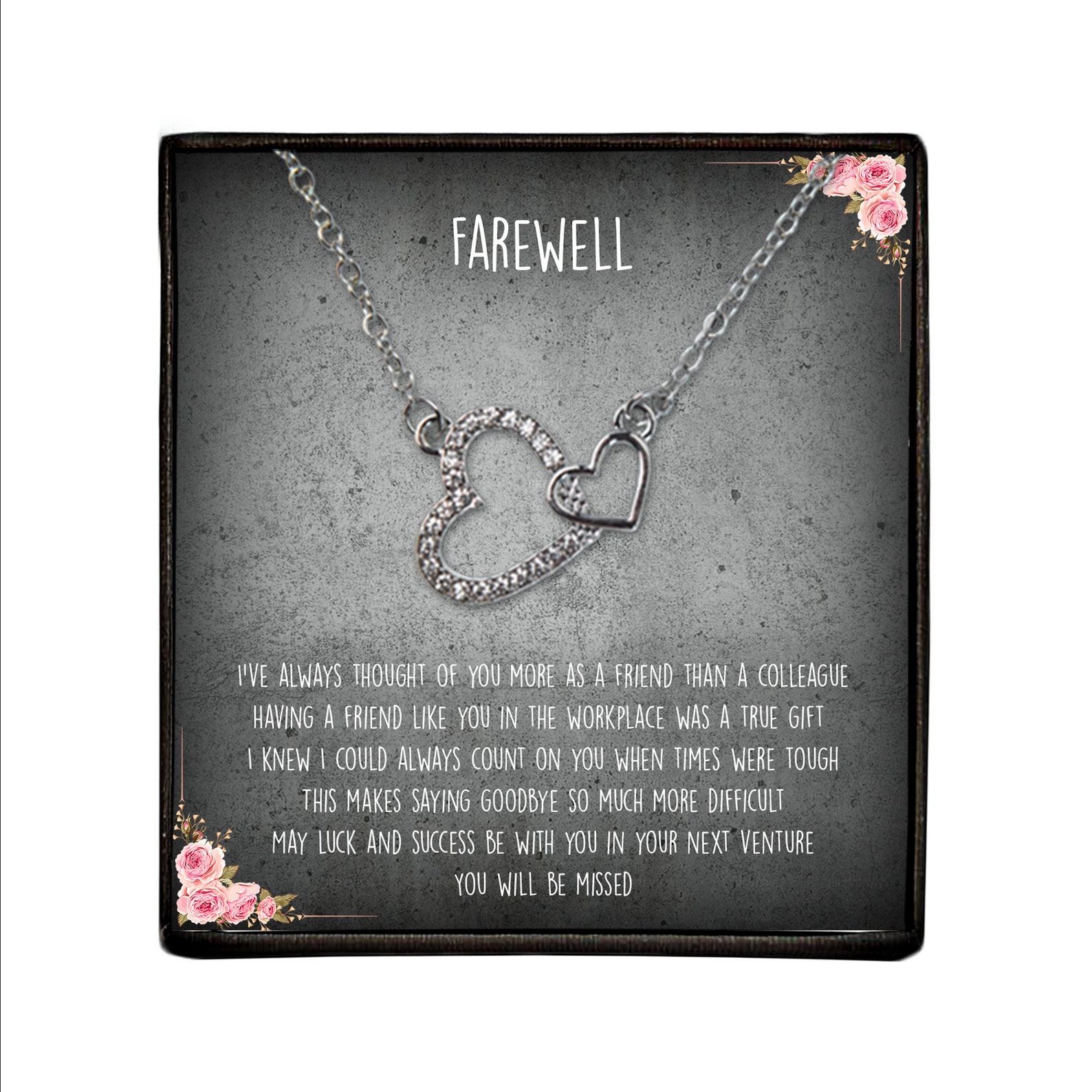 Farewell Jewelry Farewell Necklace Going Away Gift for Etsy