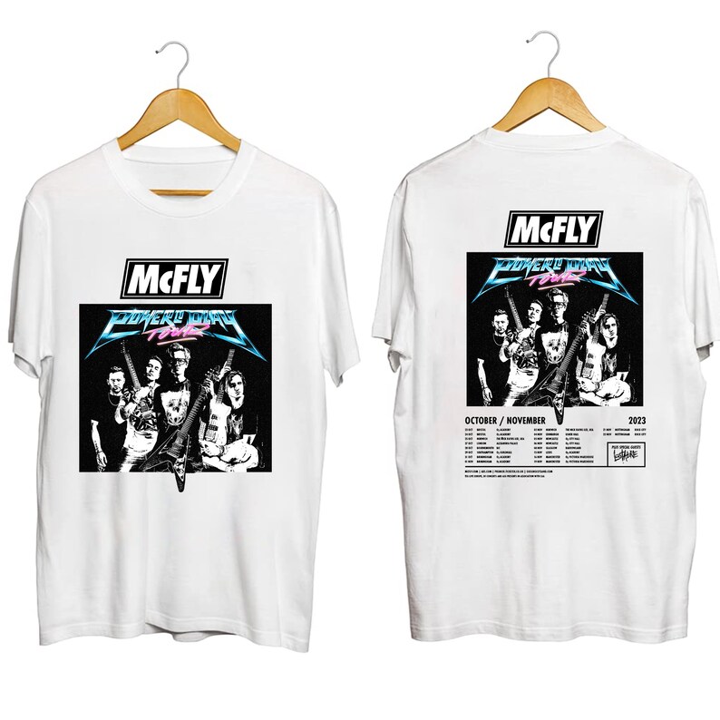 Mcfly Power to Play Tour 2023 Shirt Mcfly Band Fan Shirt Etsy UK