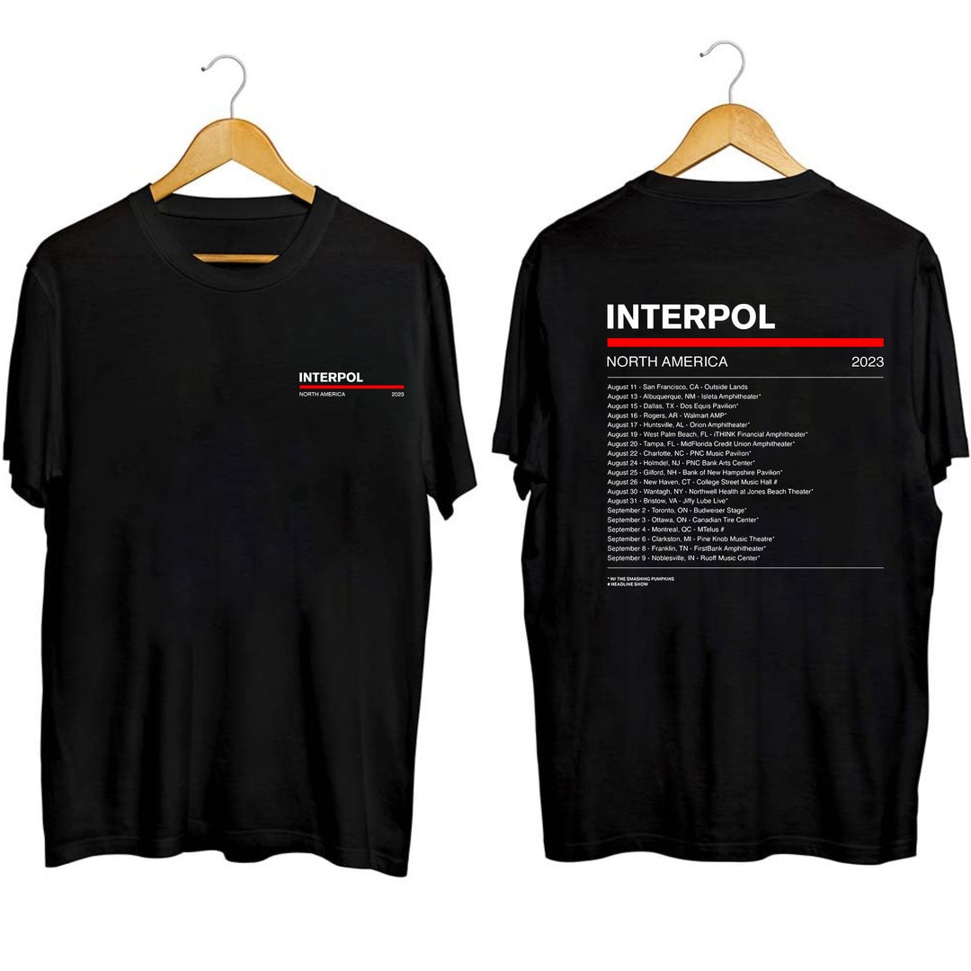Interpol 2023 Tour Shirt Interpol Band Fan Shirt Interpol Etsy UK