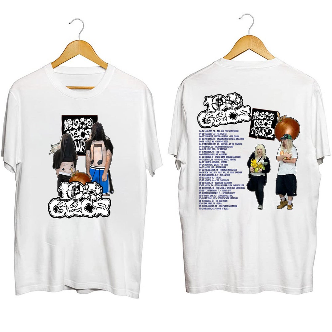 100 Gecs Shirt 100 Gecs 2023 Tour Shirt 100 Gecs Fan Shirt - Etsy UK