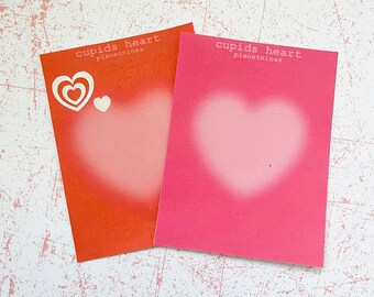 Heart cutout sticker sheets
