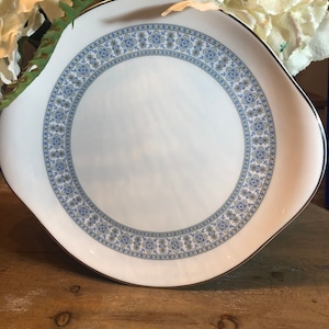 Royal Doulton counterpoint vintage collectible fine bone china sandwich plate