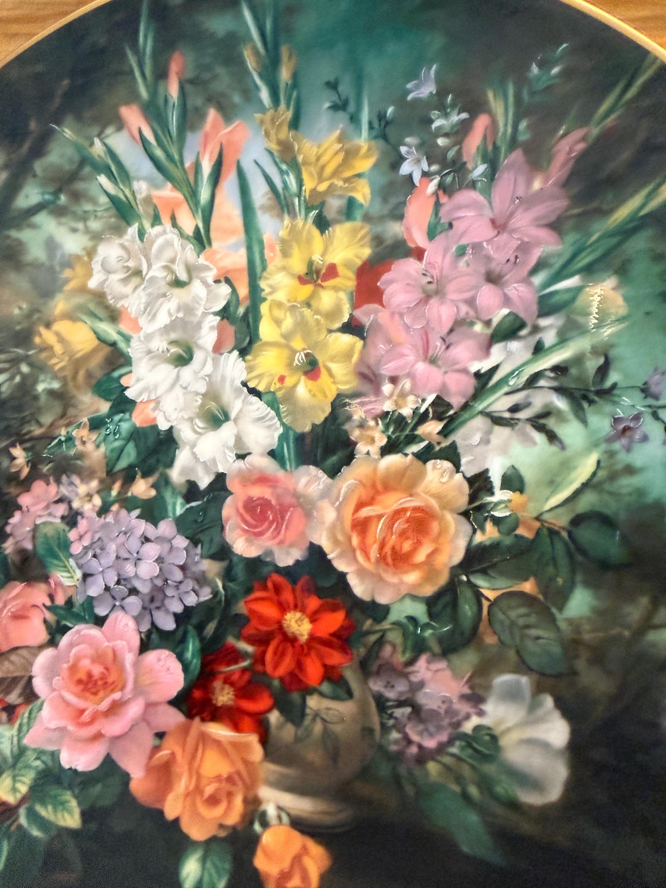 Royal Doulton Collectors Gallery Floral Edition 1993 Plate Number