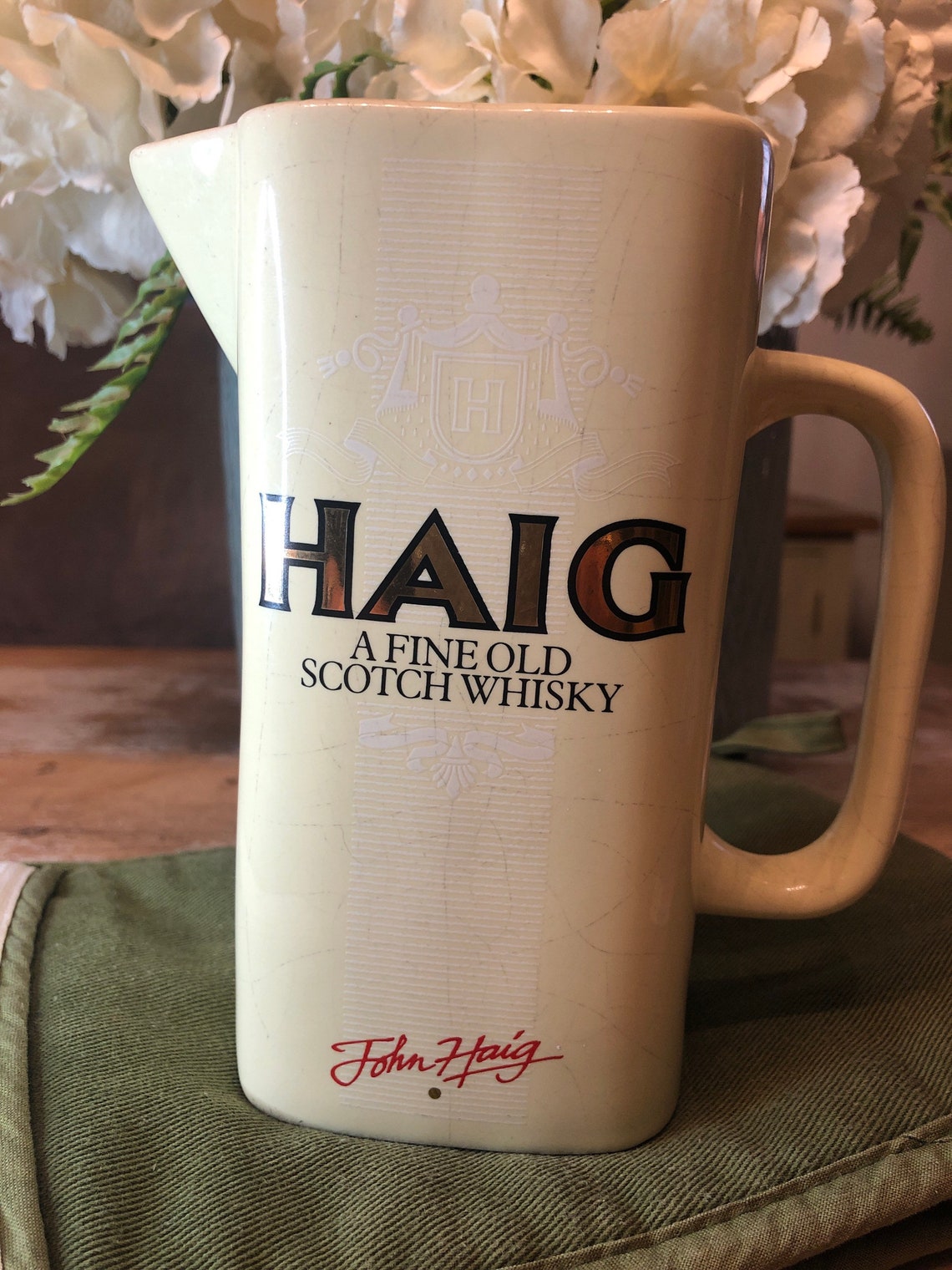 Haig fine old scotch whiskey water jug Etsy