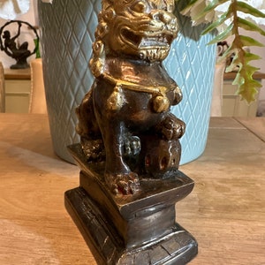 Feng shui Chinese lion made from solid brass