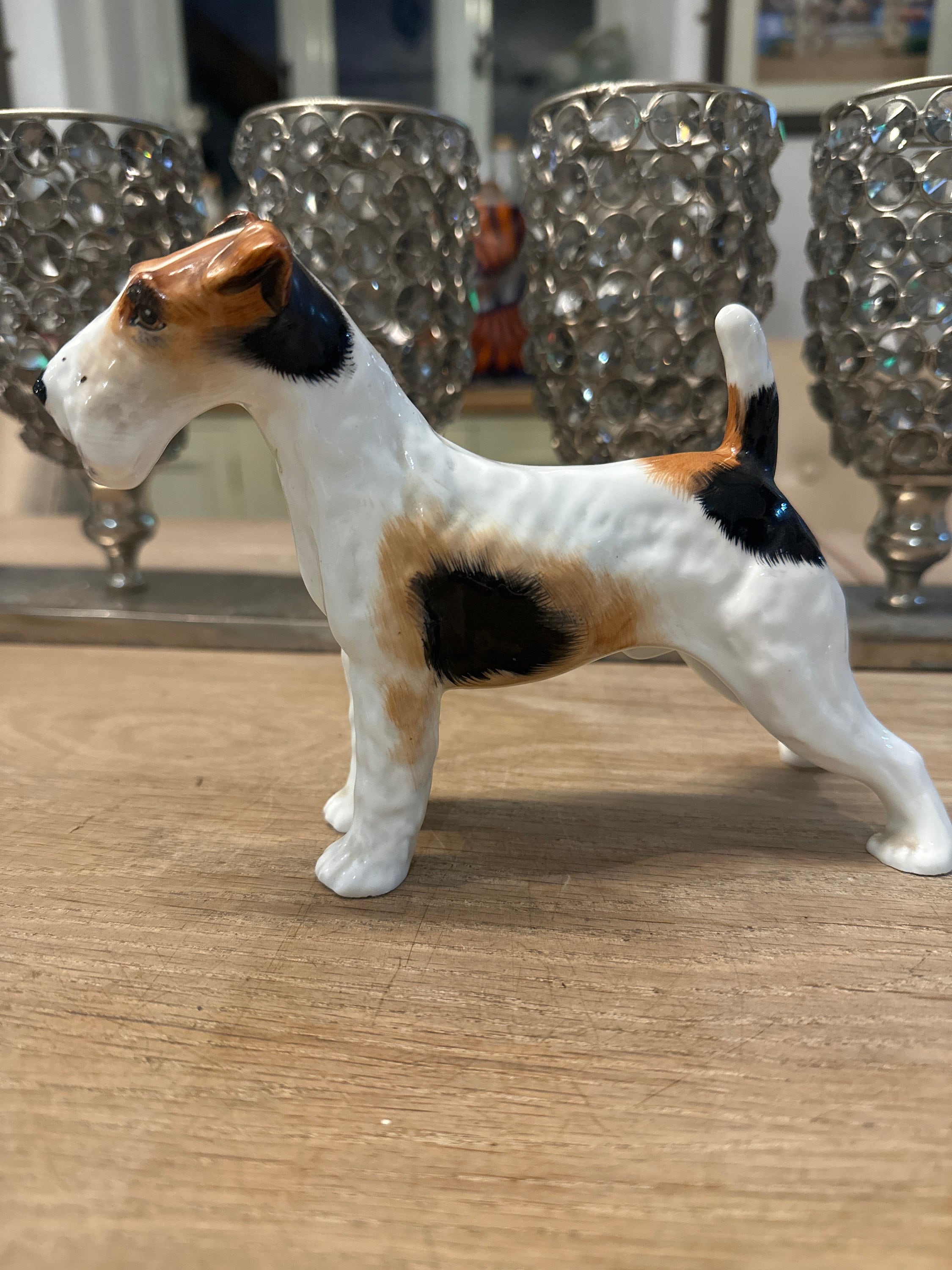 Louis de Monard, Chien Fox terrier rongeant son os, 1907 | Galerie La Ménagerie