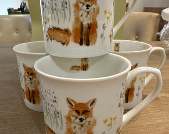 Fox mugs by the national trust