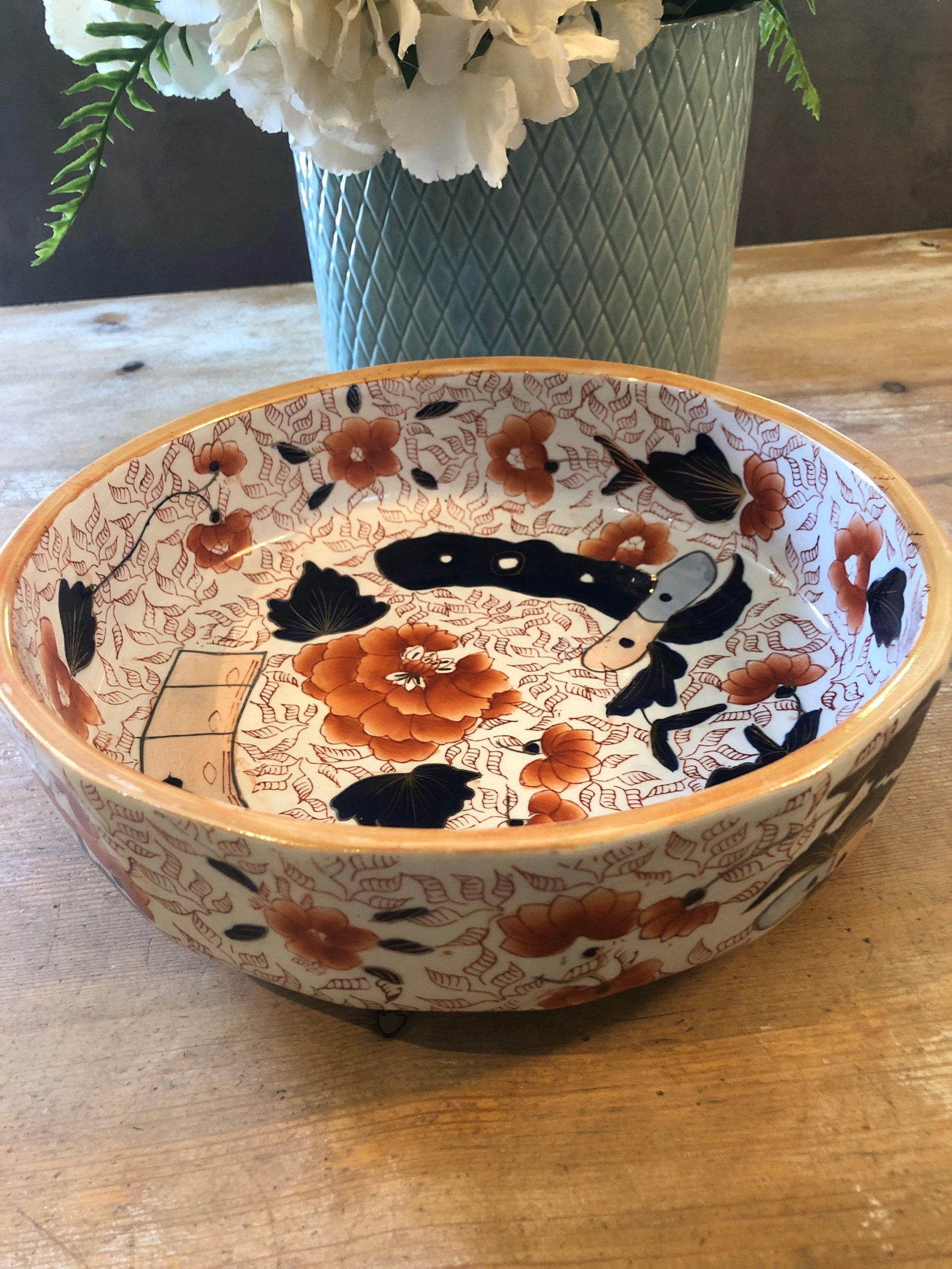 Masons ironstone china made in England large bowl Etsy