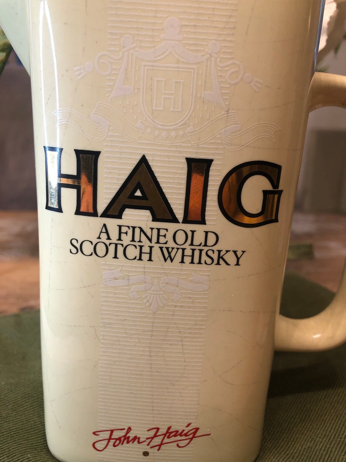 Haig fine old scotch whiskey water jug Etsy
