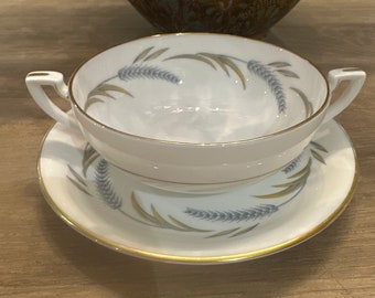 Royal Worcester Suppenschüssel mit Untertasse